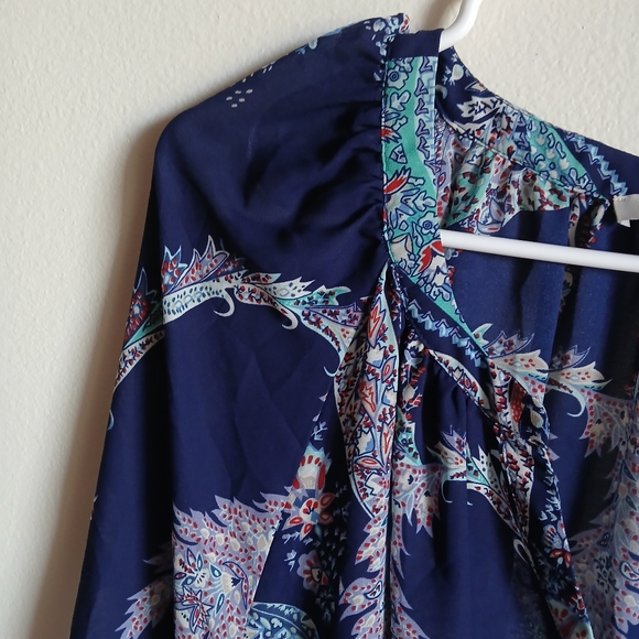 Pretty Roz & Ali Women’s 3/4 Sleeve Blouse 3X V Neck - Picture 6 of 10